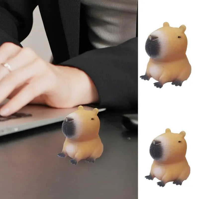 Squishys Capybara Soft Pinch Toy,Squeeze Toys,Fidgets,Silicone Stress Relief Toy Sensory Toys Antiestres,Children's Gift