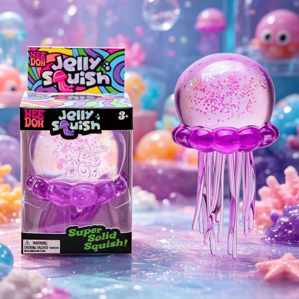 Squishy toys Cute Nee Doh Jelly Hops Octopus Fidget Toy, Waterproof Water Play Sensory Toy, Great Gift for Boys and Girls