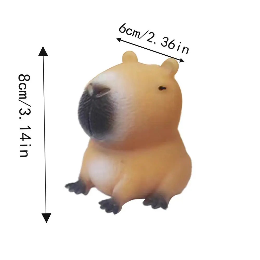 Squishys Capybara Soft Pinch Toy,Squeeze Toys,Fidgets,Silicone Stress Relief Toy Sensory Toys Antiestres,Children's Gift